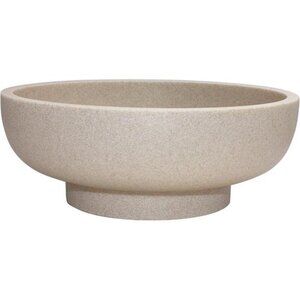 Modern Resin Decorative Bowl Fruit Holder Kitchen Entryway Key Dish Beige
